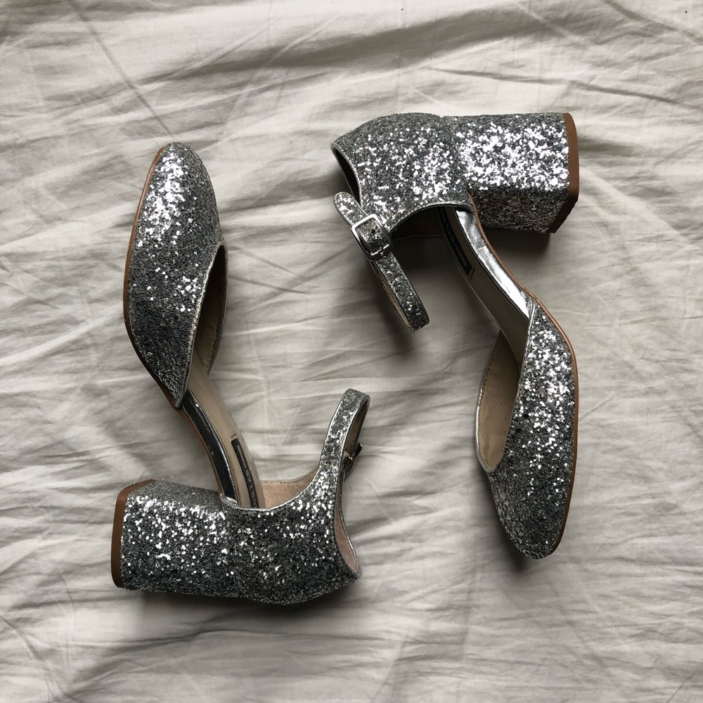 Design Lab Glitter Heels